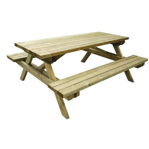 Panca da picnic in legno tavolo da picnic trattato a pressione