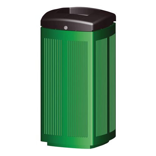 Pattumiera da esterno Toscane - 60 L - verde,