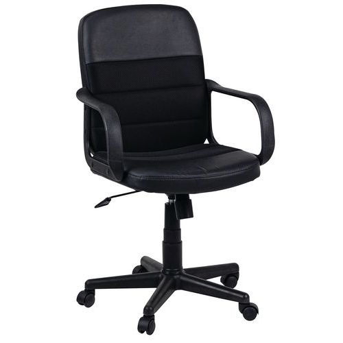 Sedia da ufficio Kalv nera,