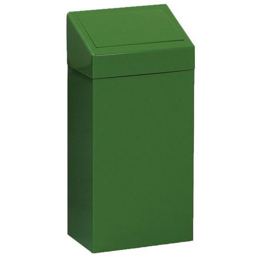 Pattumiera di metallo 50 L verde,