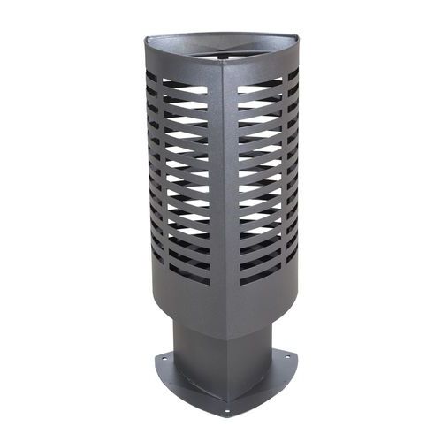 Pattumiera da esterno Scuderia - 50 L - Grigia martellata,