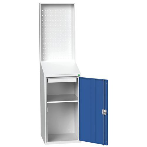 Postazione per consultazione L:525 xP:550 xA:2000mm, pannello forato.,