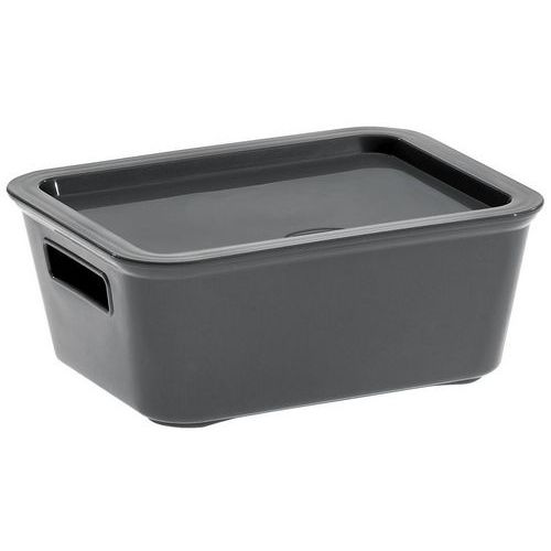 Scatola contenitore Bella 1,18L grigio riciclata,