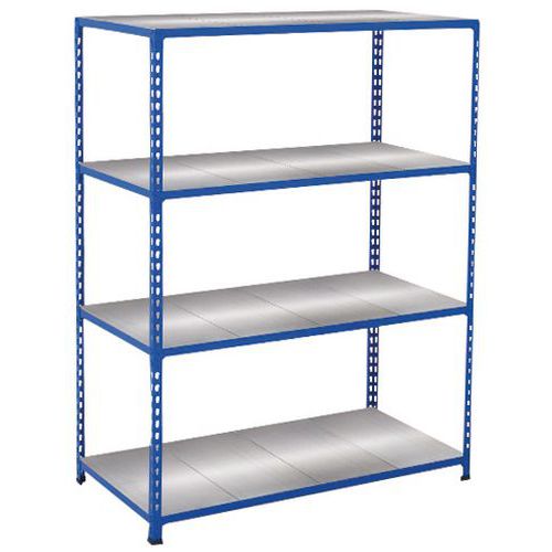 Scaffalatura Rapid 2 1980x1220x610 4 ripiani metallo blu,