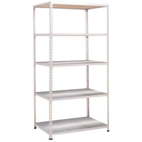 Scaffalatura Rapid 2 5 ripiani metallo 1980x915x305 grigio,