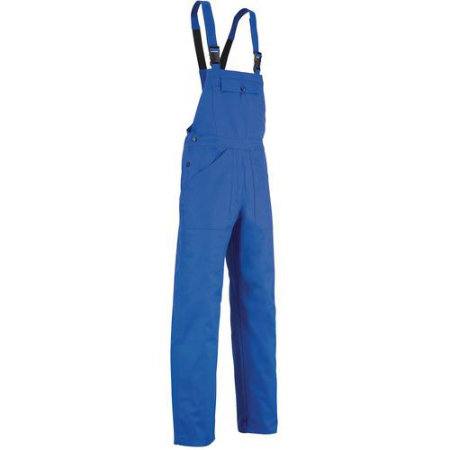 Salopette da lavoro con bretelle Cut blu T1,