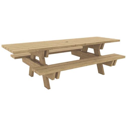 Tavolo da pic-nic, versione per disabili - Manutan,