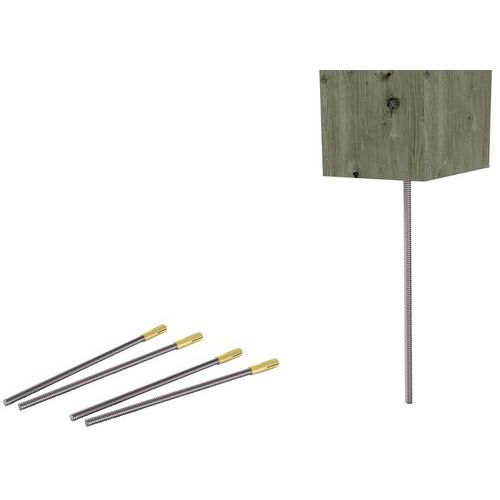 Kit di fissaggio in inox per tavolo pic-nic - Manutan Expert,