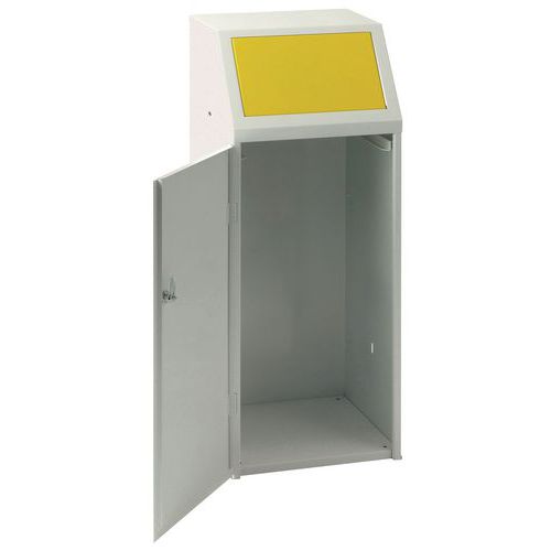 Contenitore metallico L:40 cm Cap.:90 L,