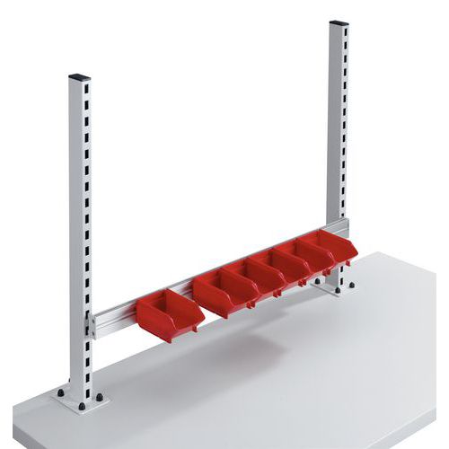 Guida in alluminio portacontenitori interasse 1000 mm,