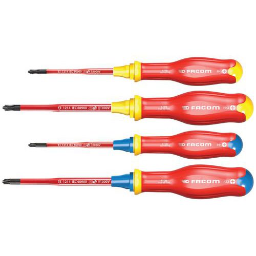 Set di 4 cacciaviti Protwist Slim Borneo isolati 1000v,