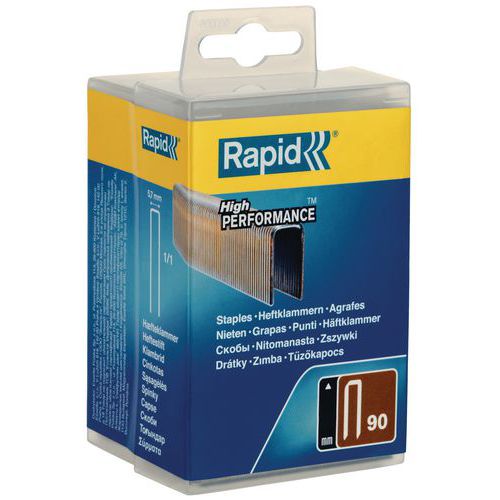 Graffe 90/40 mm Galva - Scatola in plastica da 1500,