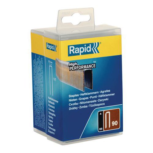 Graffe 90/20 mm Galva - Scatola in plastica da 3000,