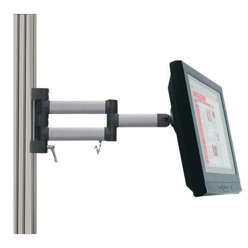 Braccio Articolato Per Schermo Prof:11 Grigio Colore:Grigio,