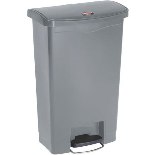 Rubbermaid Grigio Contenitore Slim Jim Step On Front Step In Plastica 50 Litri,