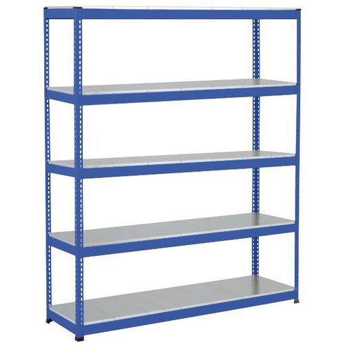 Scaffalatura Rapid 1 1980x2 440x610 5 ripiani metallo blu,