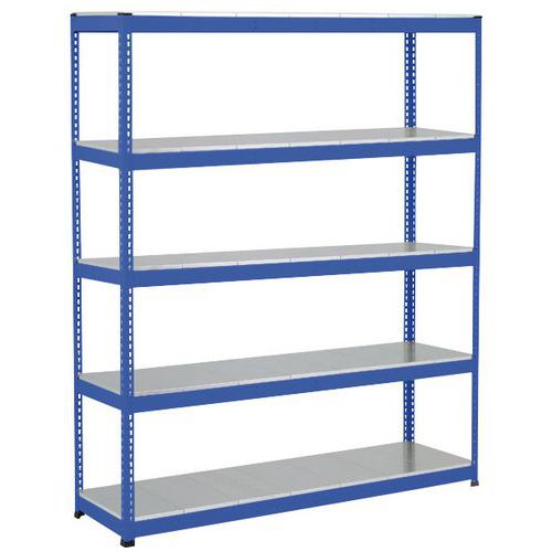 Scaffalatura Rapid 1 1980x2 440x915 5 ripiani metallo blu,