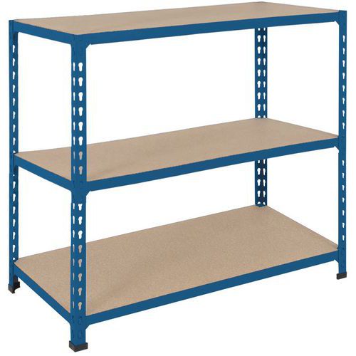 Scaffalatura magazzino Manutan Rapid 2 914x1220x305 blu,
