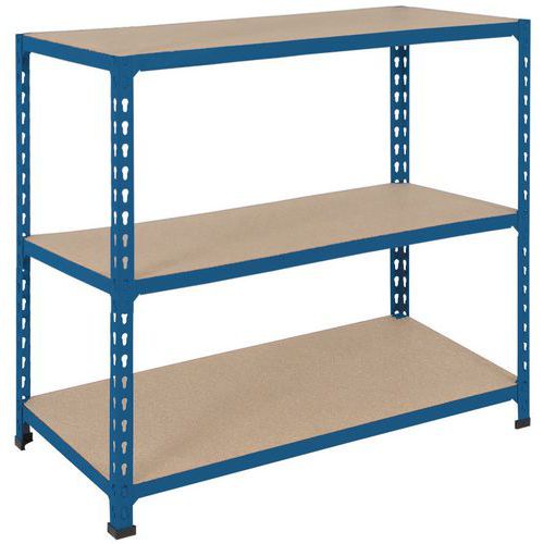 Scaffalatura magazzino Manutan Rapid 2 914x1220x610 blu,