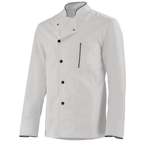 Giacca da cucina Alain bianco/nero T1,
