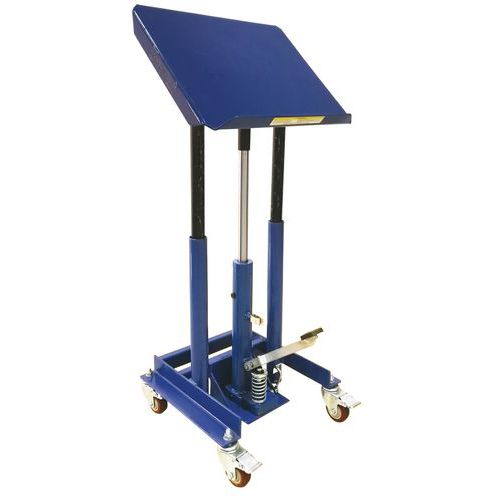 Carrello con tavola elevatrice idr a colonna-Portata 225 kg,