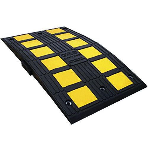 Dosso rallent gomma centr Safety Rider® 90x50cm giallo/nero,