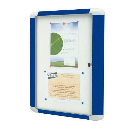 Bacheca Bi-Office VT630109150 - 720x981 Cm, Superficie Bianca Magnetica, Con Sportello In Acrilico - Foto 3