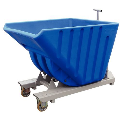 Benna Autoribaltabile In PolietileneL.Tot:120 H Tot:112,