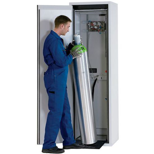 Armadio di sicurezza per stoccaggio 1 bombola di gas da 50 L,