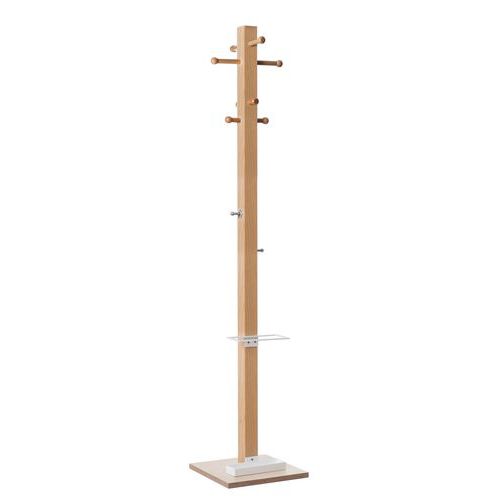 Attaccapanni in legno massello Easycloth modello B bianco,