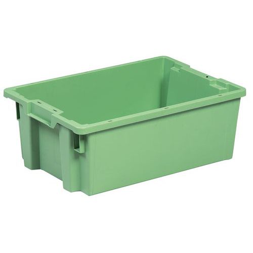 Contenitore impilabile incastrabile verde 18 L,