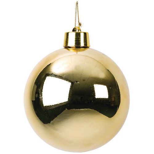 Palla per albero di Natale infrangibile color oro D20 cm,
