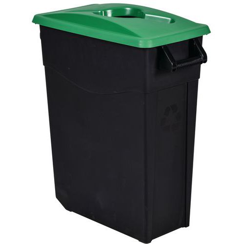 Pattumiera da 65 L Movatri nero/verde,