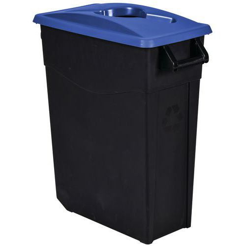 Pattumiera da 65 L Movatri nero/blu,
