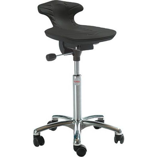Sgabello Venus Alu50-Medio-con ruote, Freno di carico,