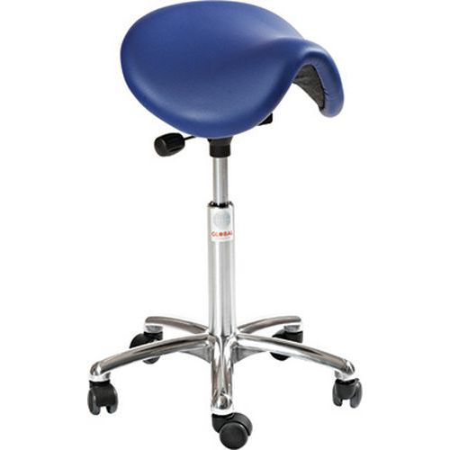 Sedia Dalton Easy-Similpelle-Media-Blu,