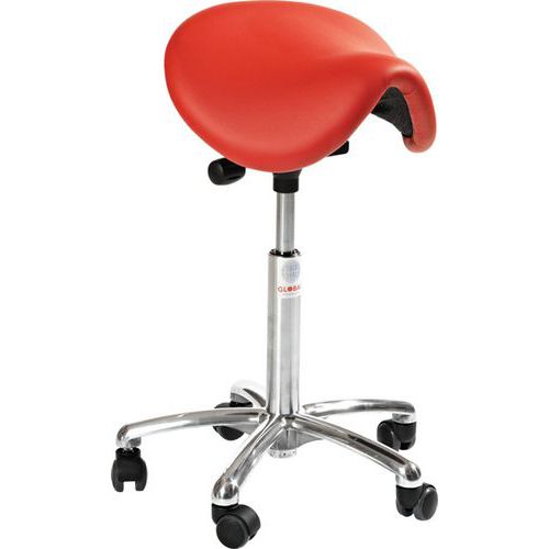 Sedia Dalton Easy-Similpelle-Media-Rosso,