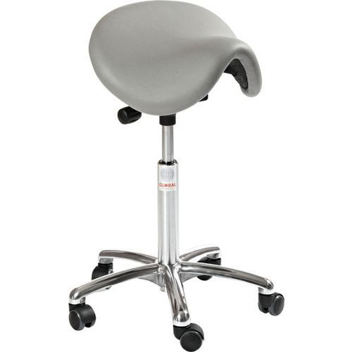 Sedia Dalton Easy-Similpelle-Alta-Grigio scuro,