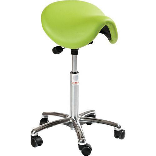 Sedia Dalton Easy-Similpelle-Bassa-Verde,