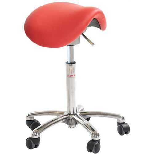 Sedia Mini Flexmatic-similpelle-Alta-Rosso,