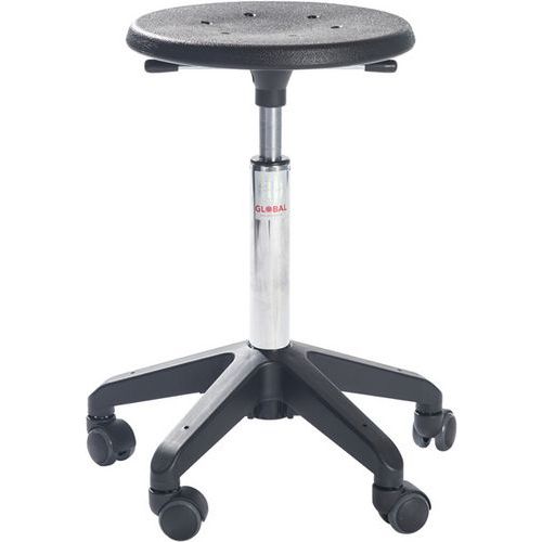 Sgabello da officina Sigma Octopus-Basso-con ruote,