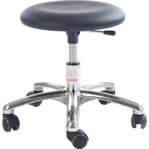 Sgabello Beta-Similpelle-Basso-Nero,