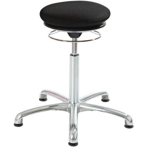 Sgabello pilates, molla a gas bassa, 3D nero, base in alluminio,