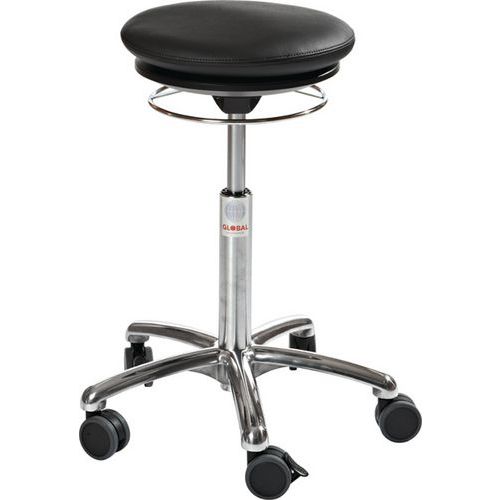Sgabello Pilates-Similpelle-Basso-Nero,
