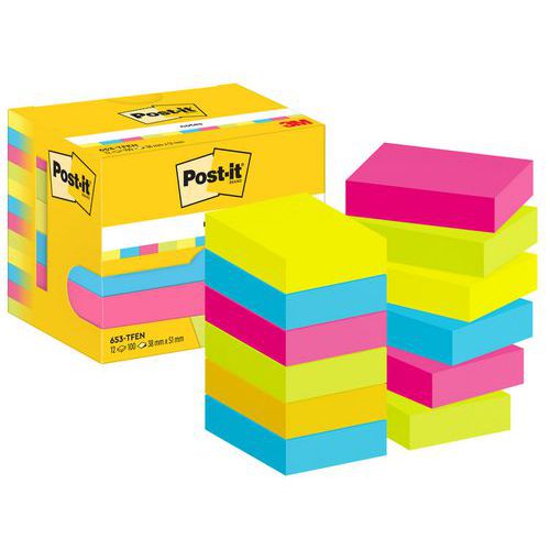 Post-it® 38x51 mm 12 blocchetti assort Energie Post-it®,