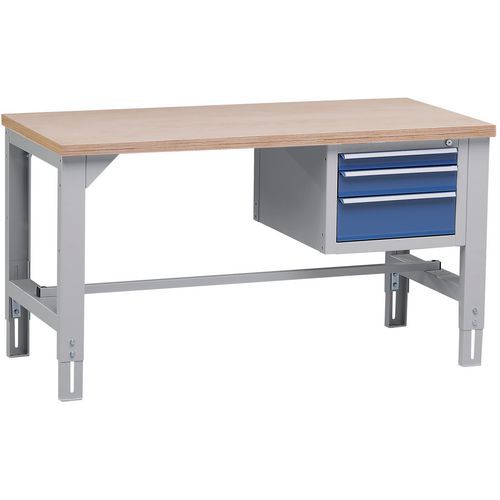 Postaz.Montaggio Ripiano Multi strato Larg 115 0 3 Cassetti,