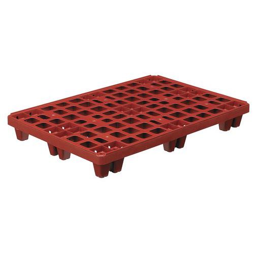 Pallet 800x1200 forato rosso ramato 9 basi,