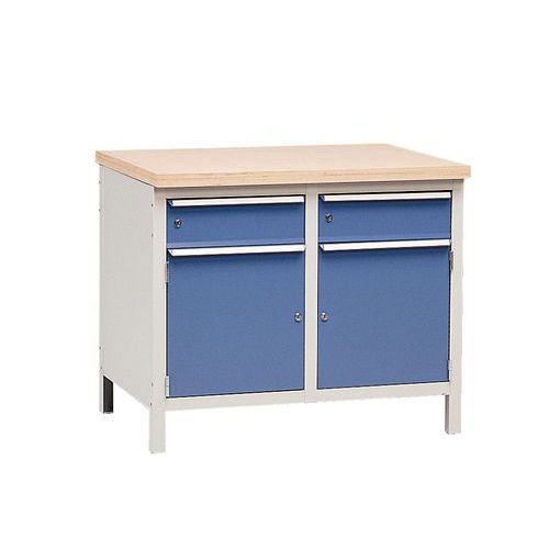 Banco Senza Piani 2 Cassetti + 2 Ante TE,