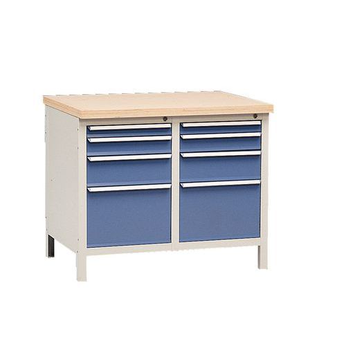 Banco Senza Piani 8 Cassetti E Chiusura Centralizzata,