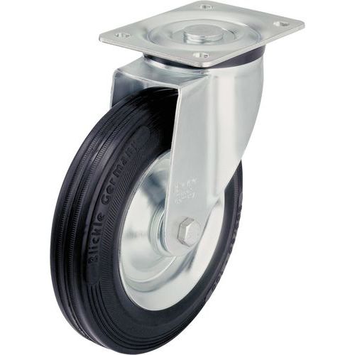 Blickle Nero Rotella Girevole Dia 125Mm Portata 100Kg,